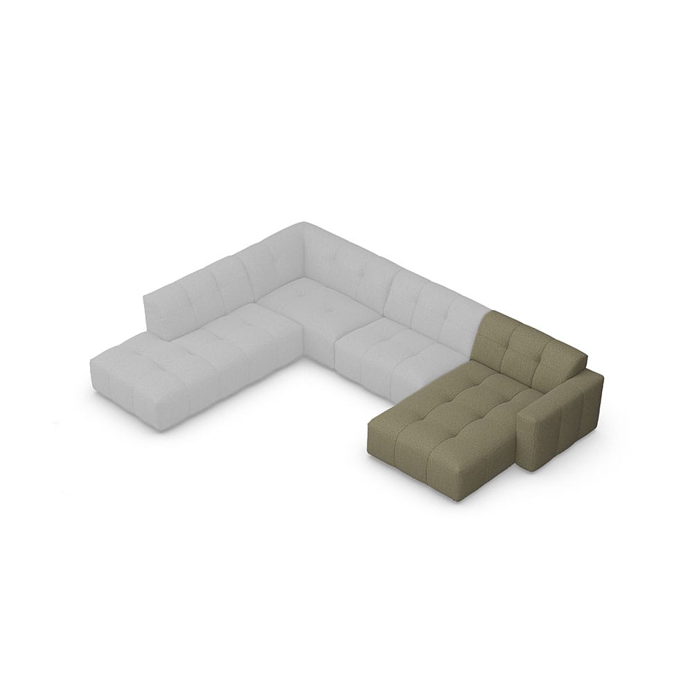 Furninova Chess-moduulisohva, vihreä Marsel Light Green. Divaaniosa oikea.