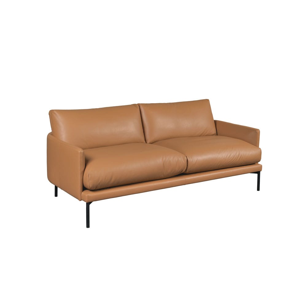 Furninova Ravel-nahkasohva, konjakki/vaaleanruskea Fantasy Nature -nahka