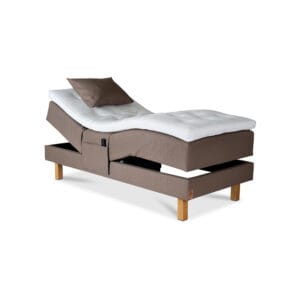 Elite Exclusive-moottorisänky, ruskea verhoilu