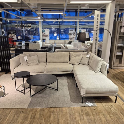 Interface Coco-kulmadivaanisohva, outlet Oulu