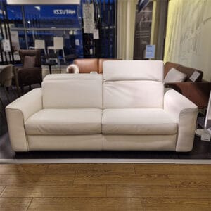 Natuzzi Italia Diesis-nahkasohva, outlet Oulu