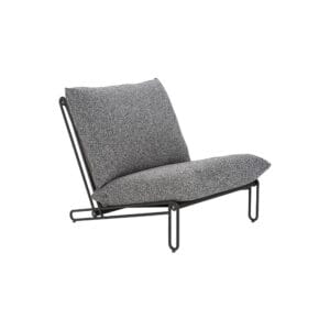 Brafab Blixt-ulkonojatuoli, tummanharmaa teddy / musta