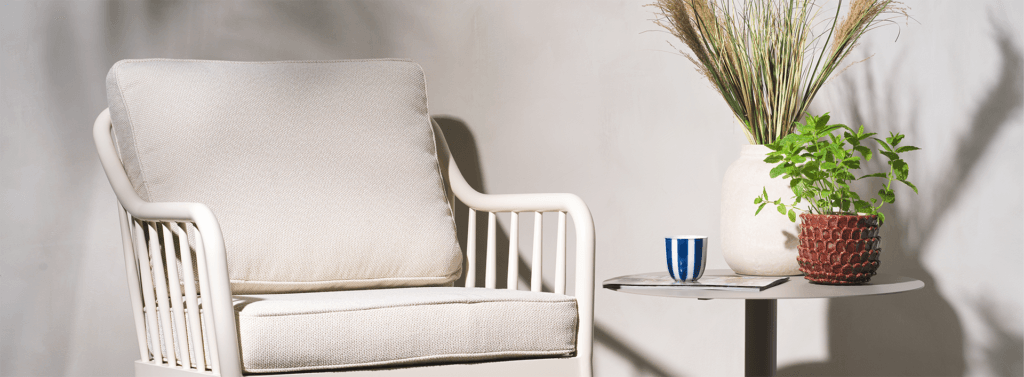 Artikkelikuva | Brafab valkoinen Coleville-nojatuoli