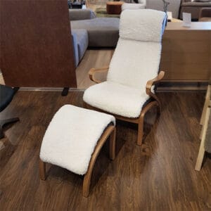 BD Möbel Bend Plus -nojatuoli ja rahi, outlet Tampere