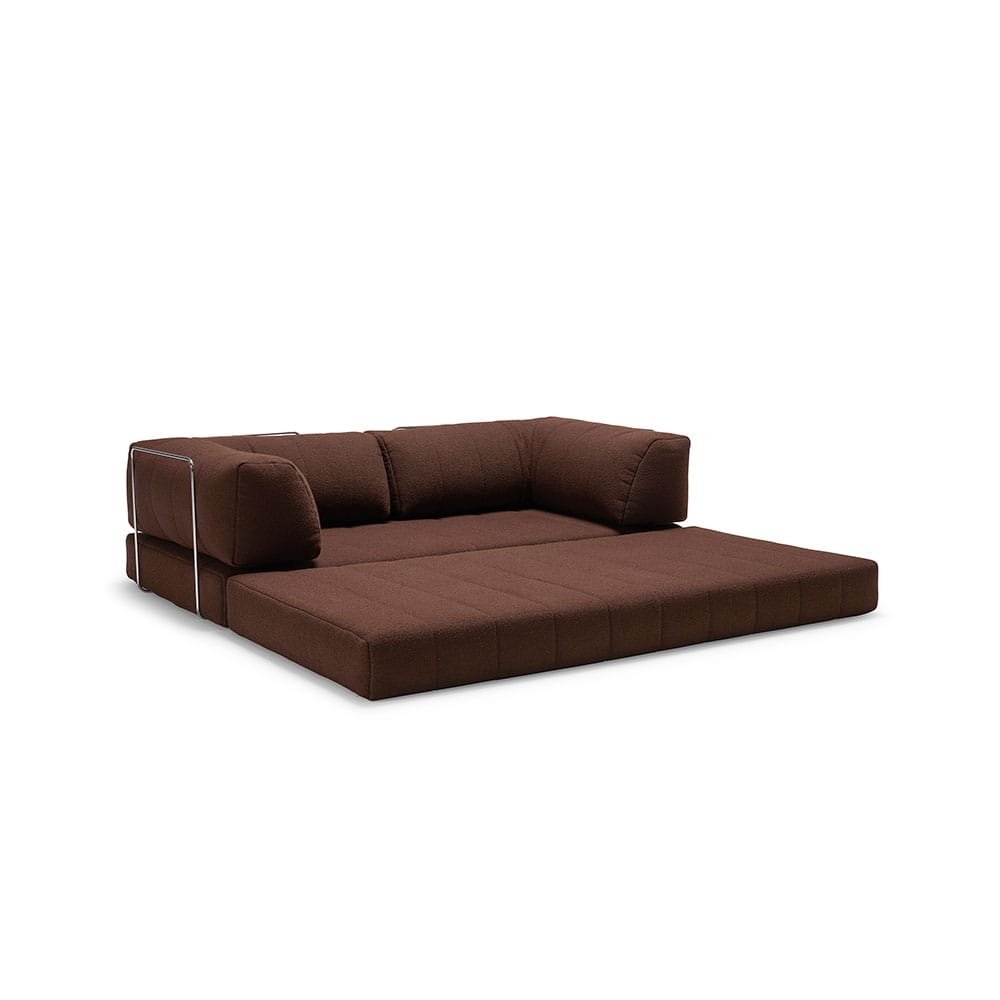 Innovation Living CozyPad-vuodesohva käsinojilla, ruskea.