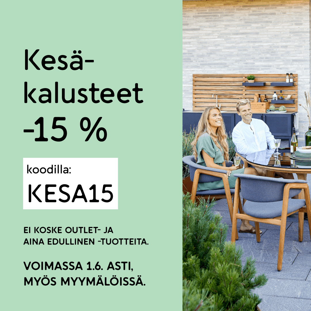 Kesäkalusteet -15 % koodilla