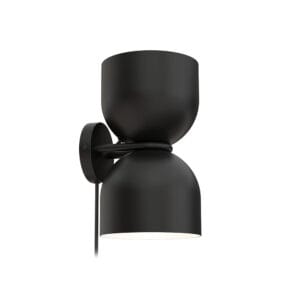 Valaisin Grönlund Two Cups -seinävalaisin, musta