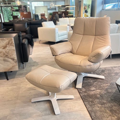 Natuzzi Italia Re-Vive Queen -lepotuoli + rahi, outlet Turku