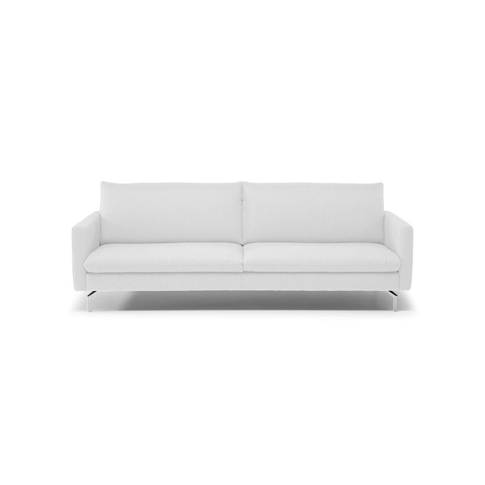 Natuzzi Editions Premura-sohva, valkoinen nahkaverhoilu