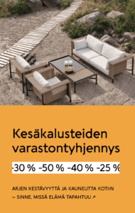 Kesäkalusteiden varastontyhjennys