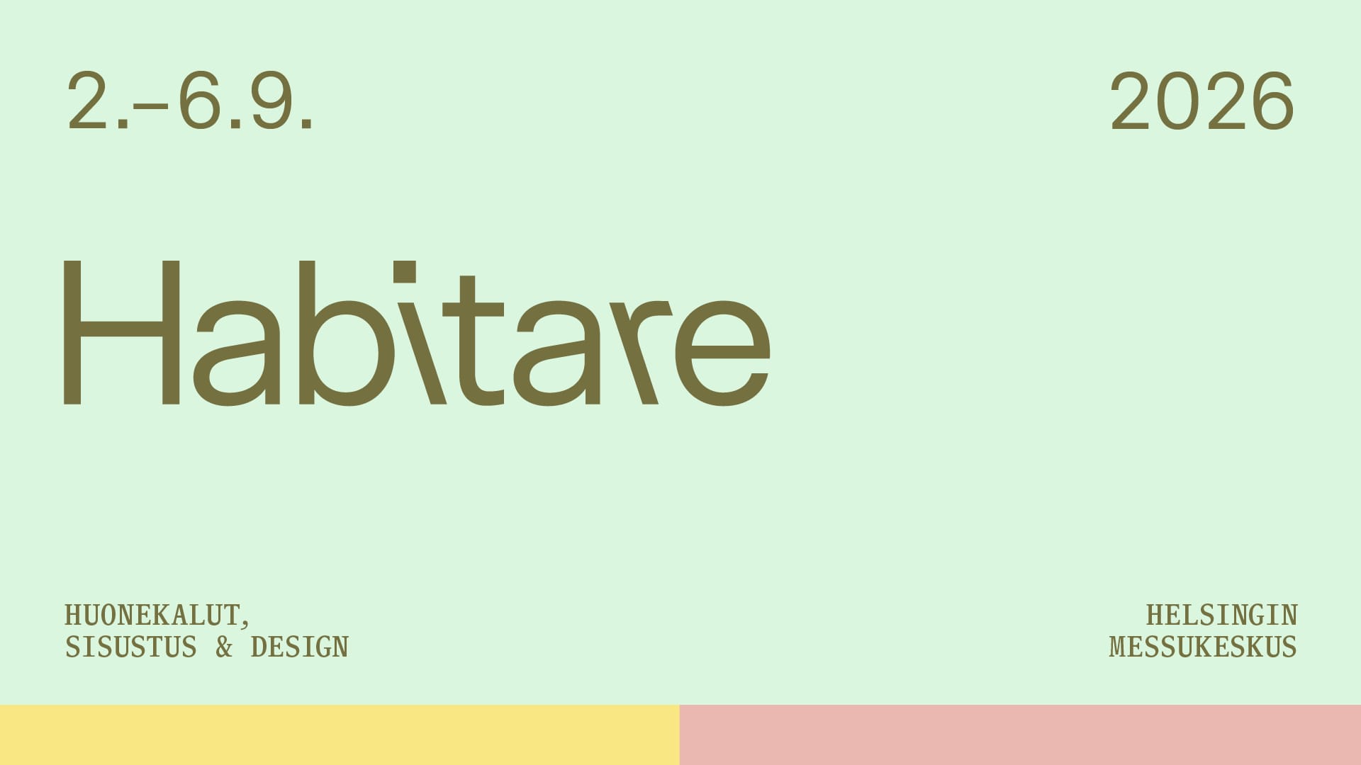 Habitare banneri | Habitare-messut 2026