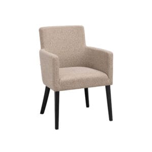 Rowico Home Hudson-käsinojatuoli, beige/musta