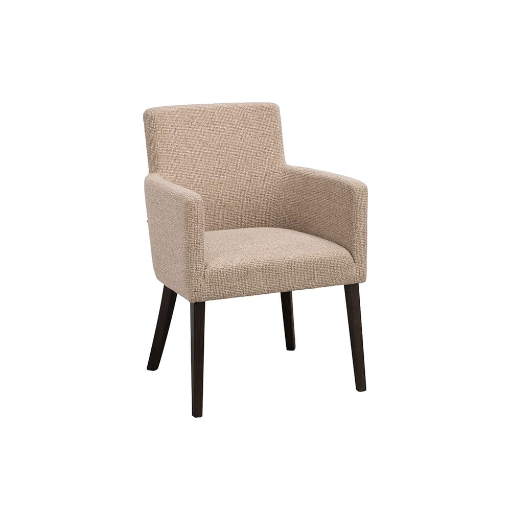 Rowico Home Hudson-käsinojatuoli, beige/ruskea