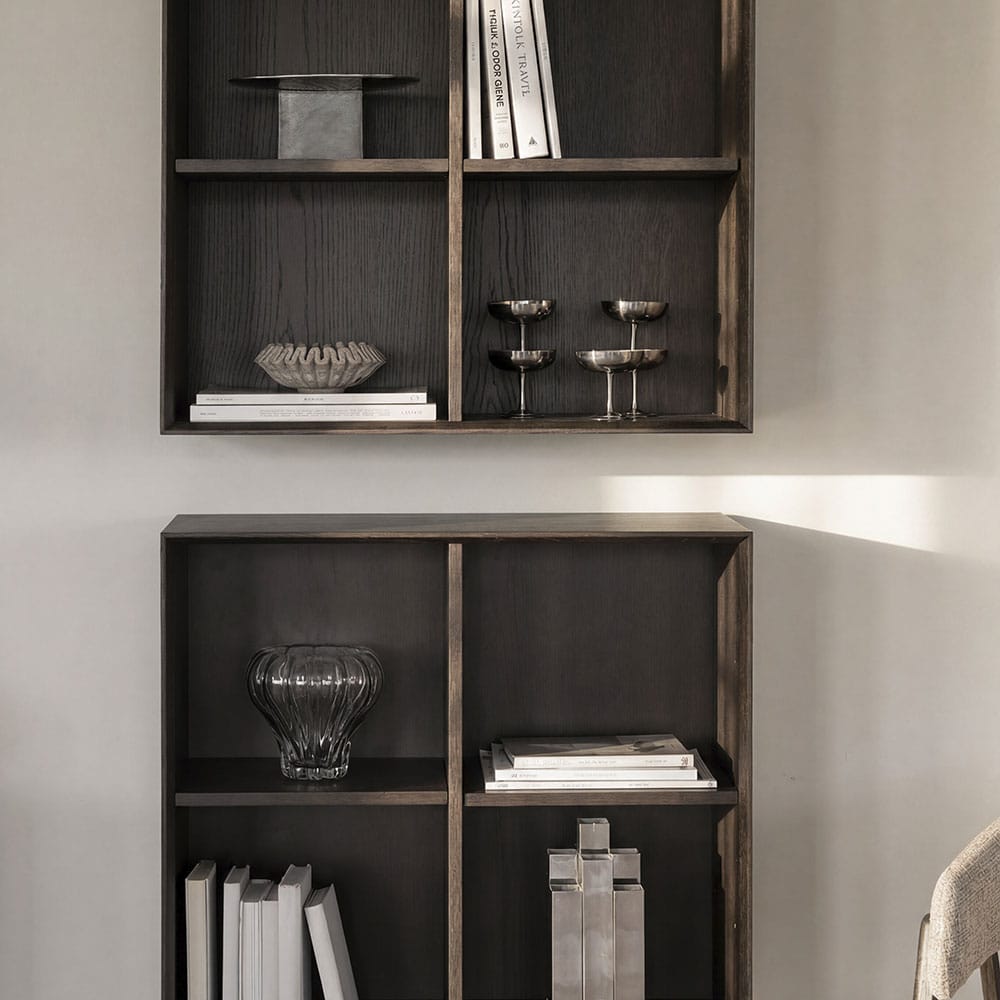 Rowico Home Scottsdale-seinähyllyt, ruskea