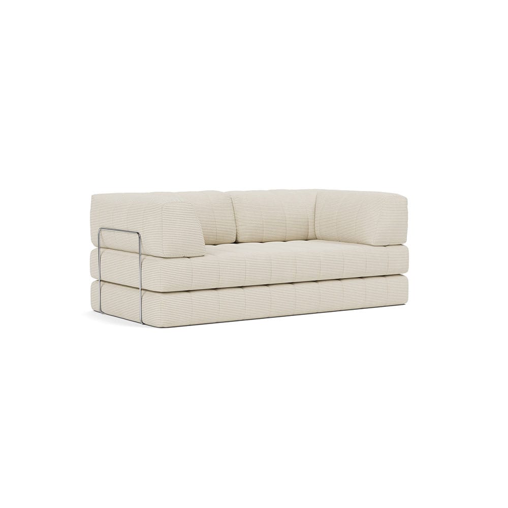 Innovation Living CozyPad-vuodesohva käsinojilla, vaalea vakosametti