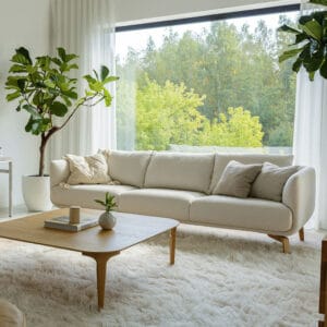 Sits Moa-sohva, valkoinen, miljöökuva