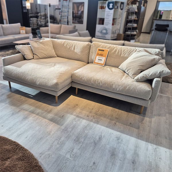 Interface Bebe-divaanisohva, beige. Outlet Tampere.